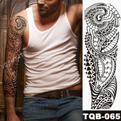 Large Arm Sleeve Lion Tattoo