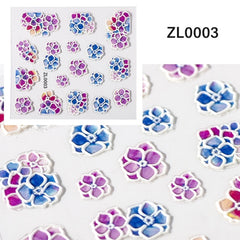 1 Box 3D Dried Flower Nail Decoration