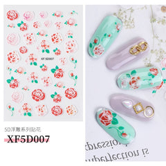 1 Box 3D Dried Flower Nail Decoration