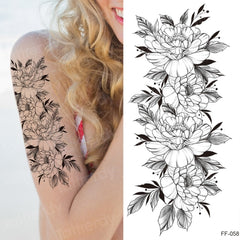 Tattoo Sticker Women Flower