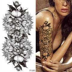 Tattoo Sticker Women Flower