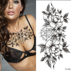 Tattoo Sticker Women Flower