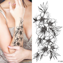 Tattoo Sticker Women Flower