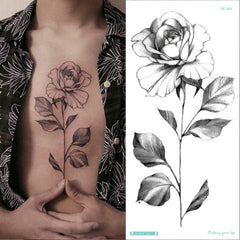 Tattoo Sticker Women Flower