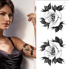 Tattoo Sticker Women Flower