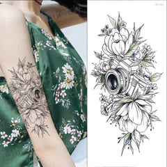 Tattoo Sticker Women Flower