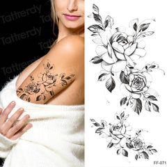 Tattoo Sticker Women Flower