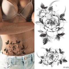 Tattoo Sticker Women Flower