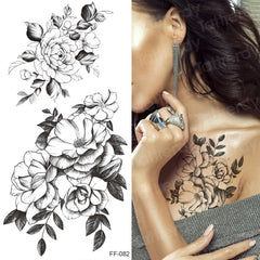 Tattoo Sticker Women Flower