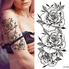 Tattoo Sticker Women Flower