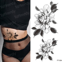 Tattoo Sticker Women Flower