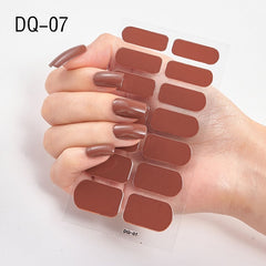 14pcs/sheet Glitter Gradient Color Nail Stickers