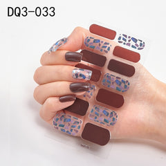 14pcs/sheet Glitter Gradient Color Nail Stickers