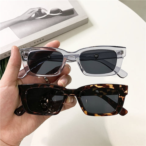 Women Rectangle Vintage Sunglasses