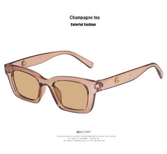 Women Rectangle Vintage Sunglasses