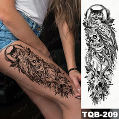 Large Arm Sleeve Lion Tattoo