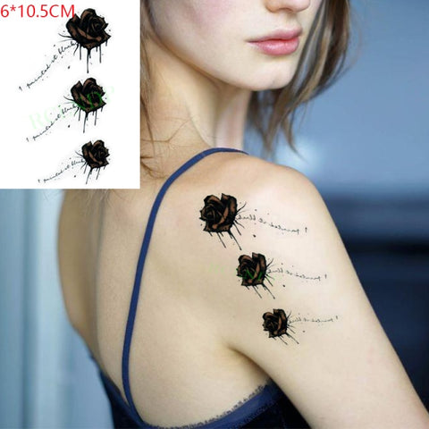 Waterproof Temporary flower Tattoo Sticker