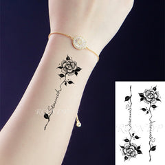 Waterproof Temporary flower Tattoo Sticker