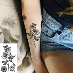 Waterproof Temporary flower Tattoo Sticker