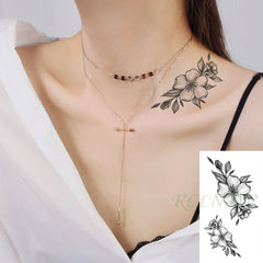 Waterproof Temporary flower Tattoo Sticker