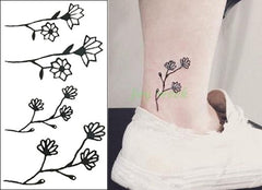 Waterproof Temporary flower Tattoo Sticker