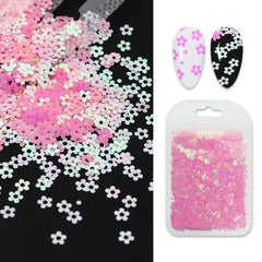 1 Box 3D Dried Flower Nail Decoration