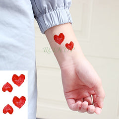 Waterproof Temporary Love Wave Tattoo