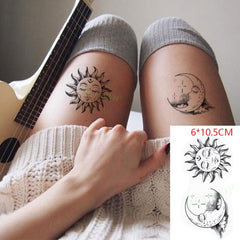 Waterproof Temporary Love Wave Tattoo