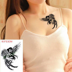 Waterproof Temporary Love Wave Tattoo