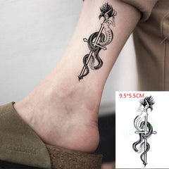 Waterproof Temporary Love Wave Tattoo