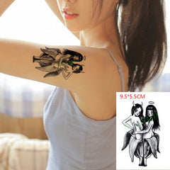 Waterproof Temporary Love Wave Tattoo