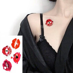 Waterproof Temporary Love Wave Tattoo