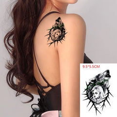 Waterproof Temporary Love Wave Tattoo