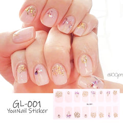 Korean Style Glitter/Floral Nail Art Stickers