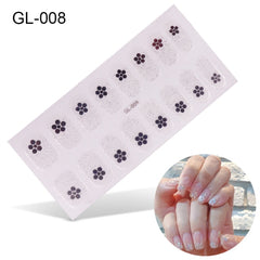 Korean Style Glitter/Floral Nail Art Stickers